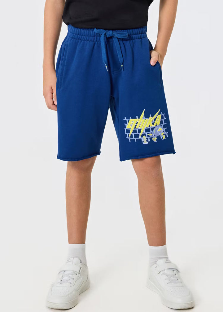 Boys Bolt Camo Raw Edge Short