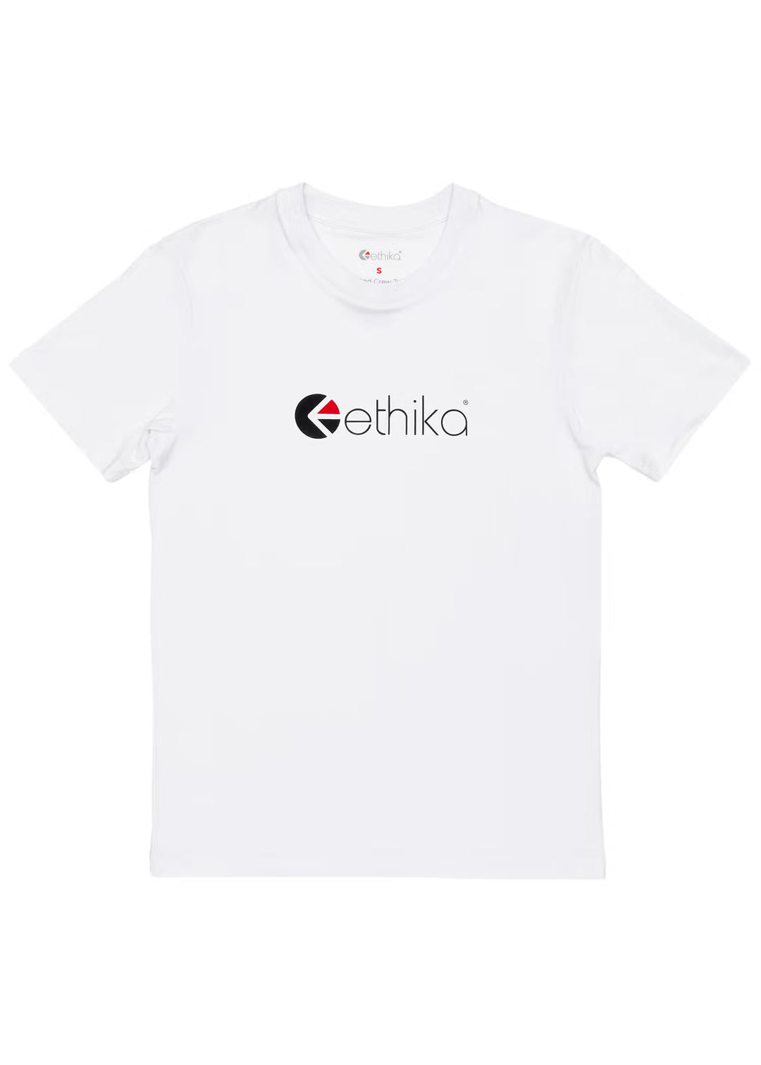 Womens Matte Modal Logo Tee White