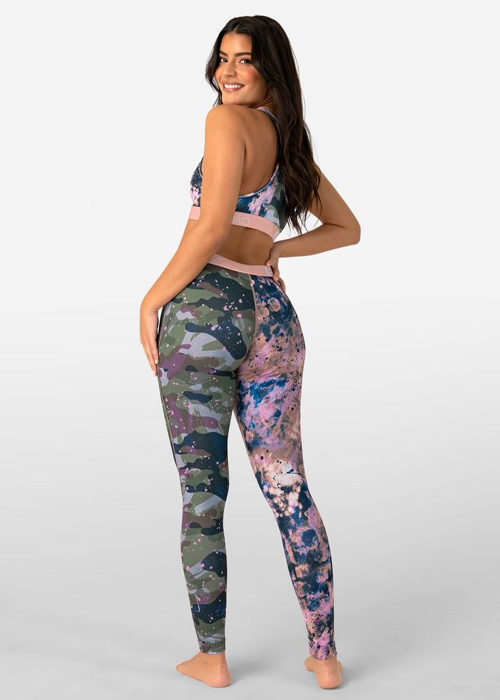 Womens Upcycled Camo Leggings
