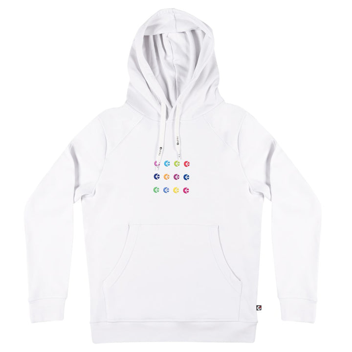 Womens Ethika Poetry Pullover Hoodie - White