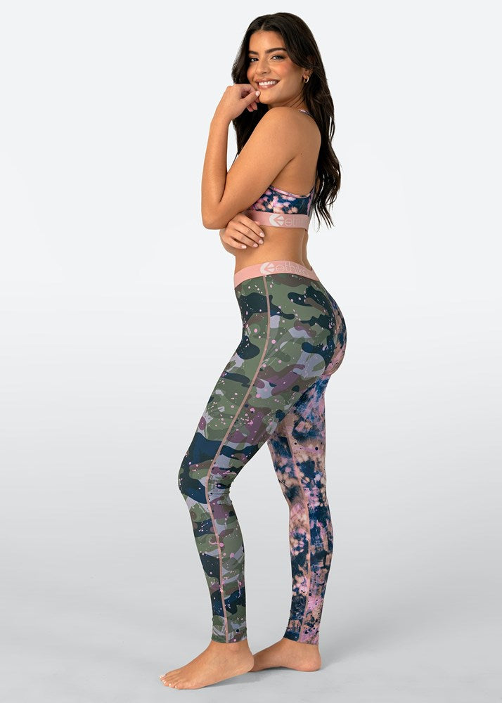 Womens Upcycled Camo Leggings