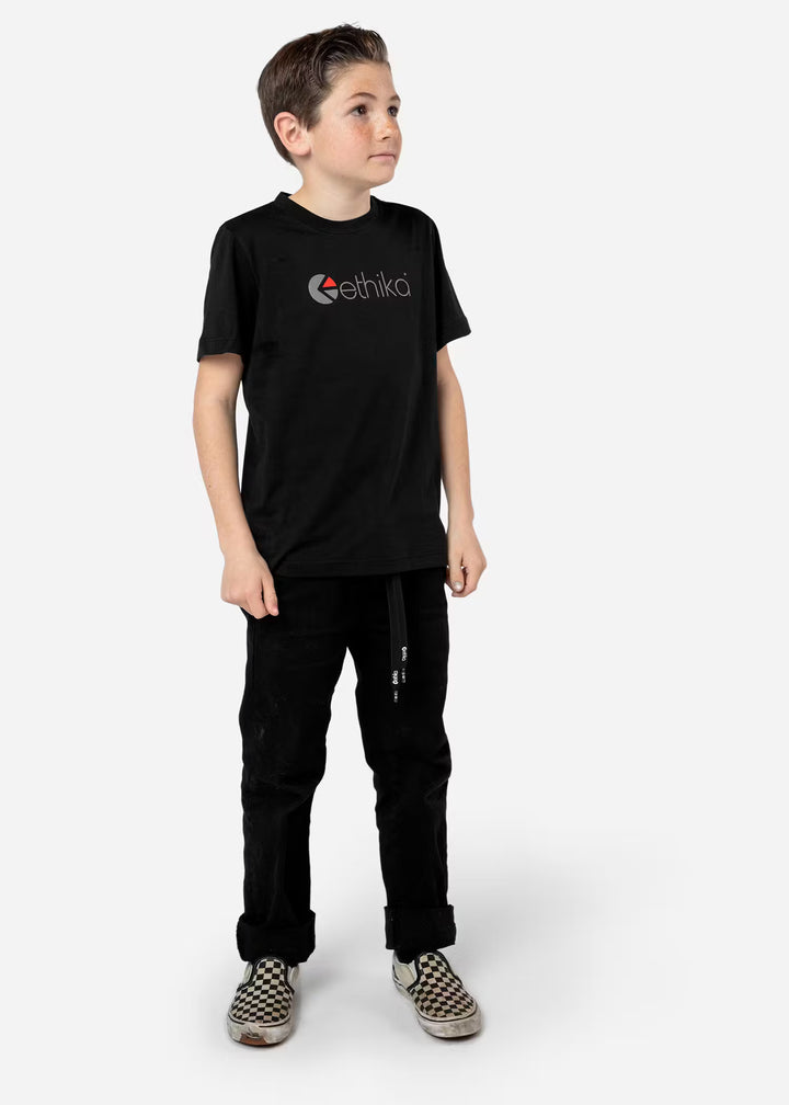 Boys Ethika Logo Tee - Black