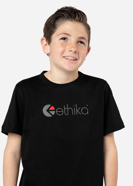 Boys Ethika Logo Tee - Black