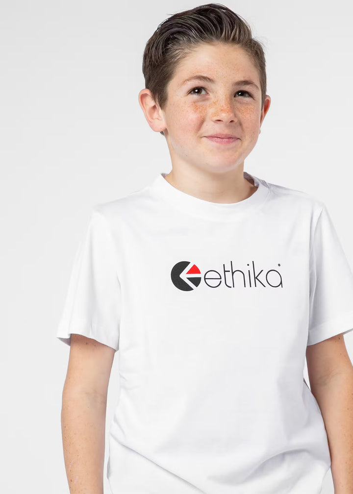 Boys Ethika Logo Tee - White