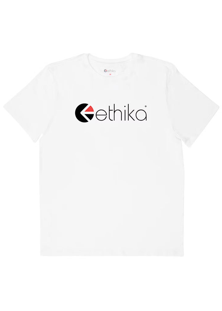 Boys Ethika Logo Tee - White