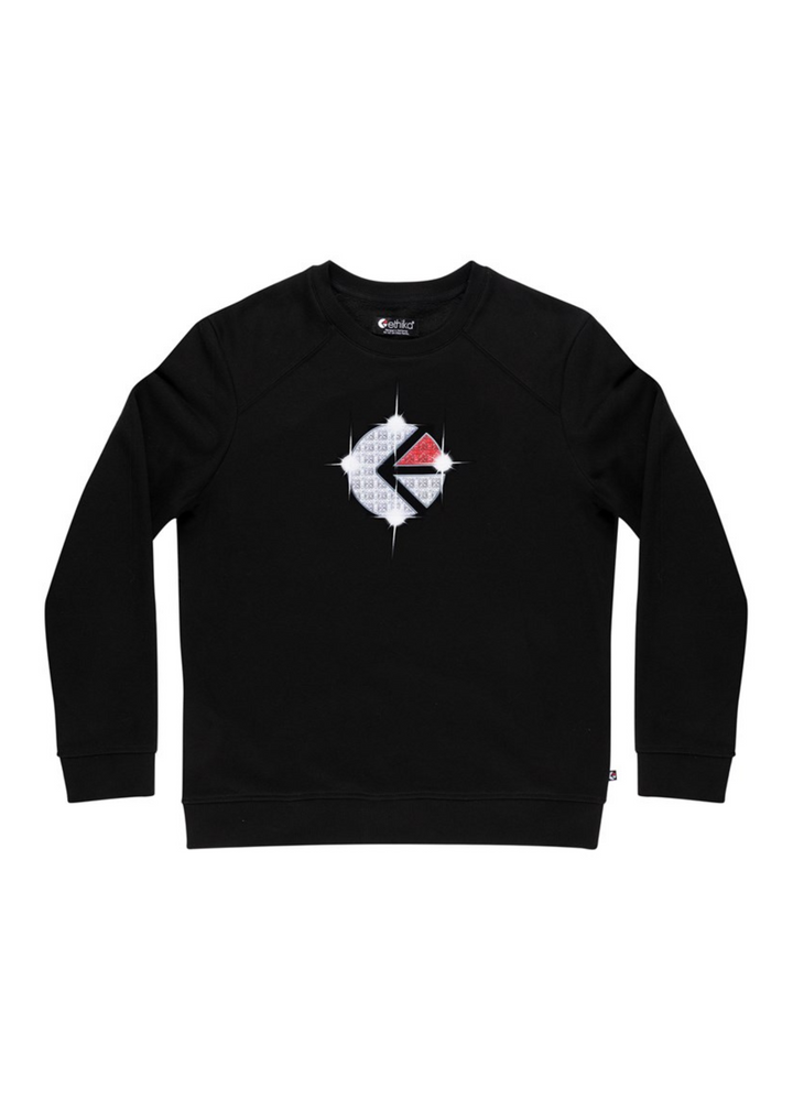 Boys Crew Neck Fleece - Familie Trophy Black