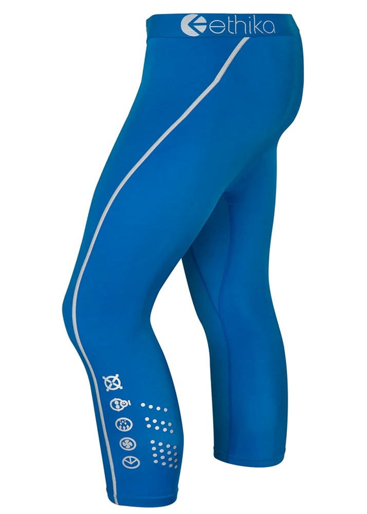 Mens Subzero 3/4 Tight Neon Blue