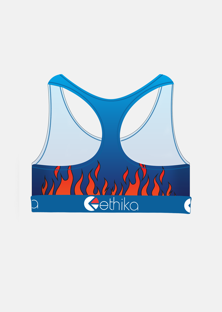 Girls Down In Flames Sports Bra