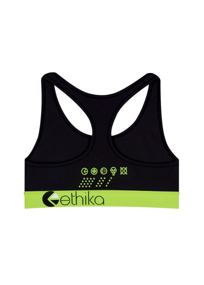 Subzero Performance Green Girls Sports Bra