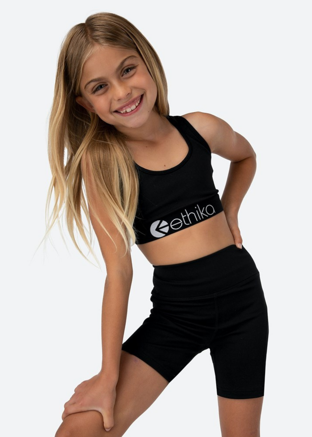 Girls Biker Shorts Black