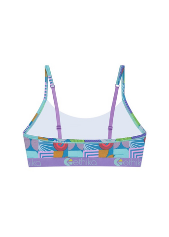 Abstract Gathering Girls Pullover Bra