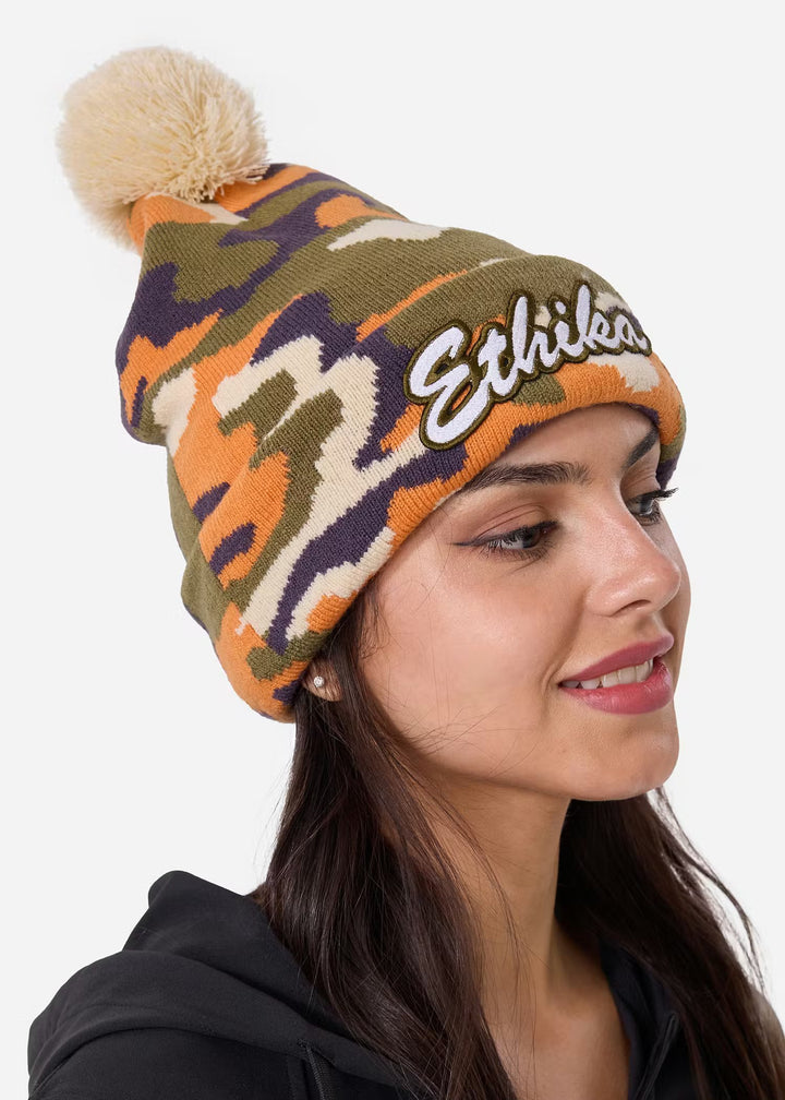 Camo Pom Beanie