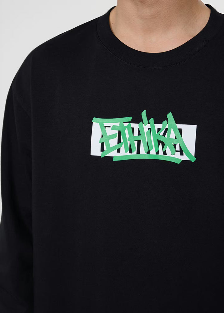 Mens Blastover Longsleeve Tee - Black