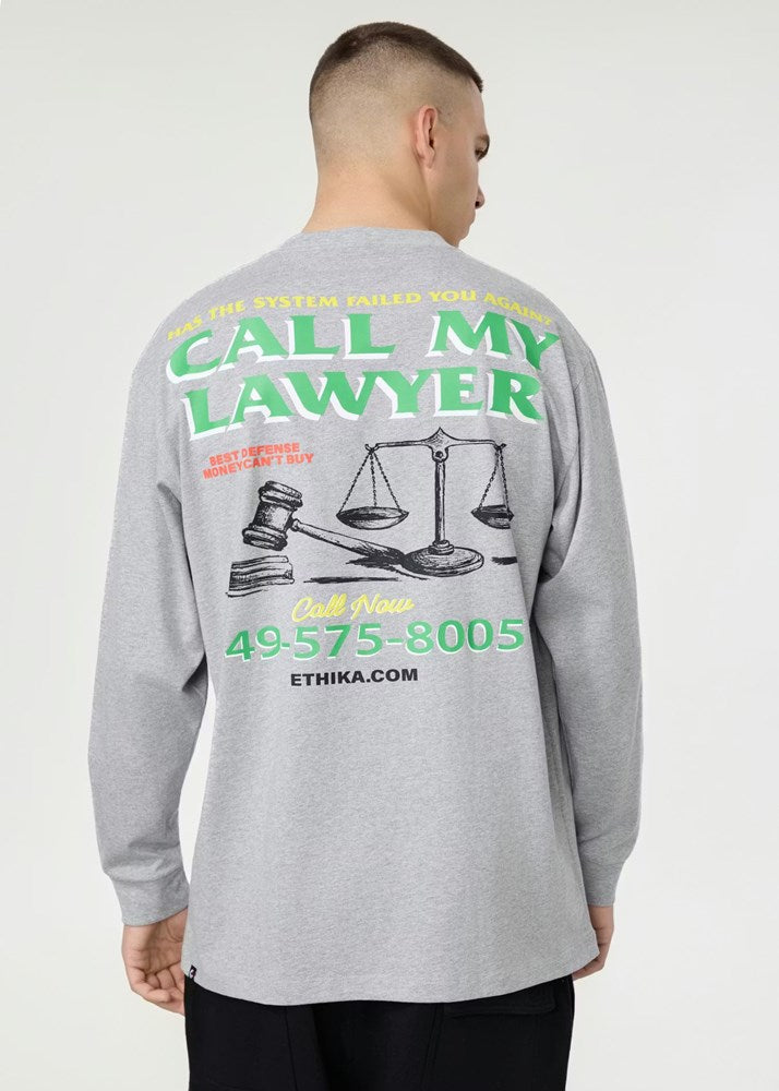 Mens Fight For You Longsleeve Tee - Grey