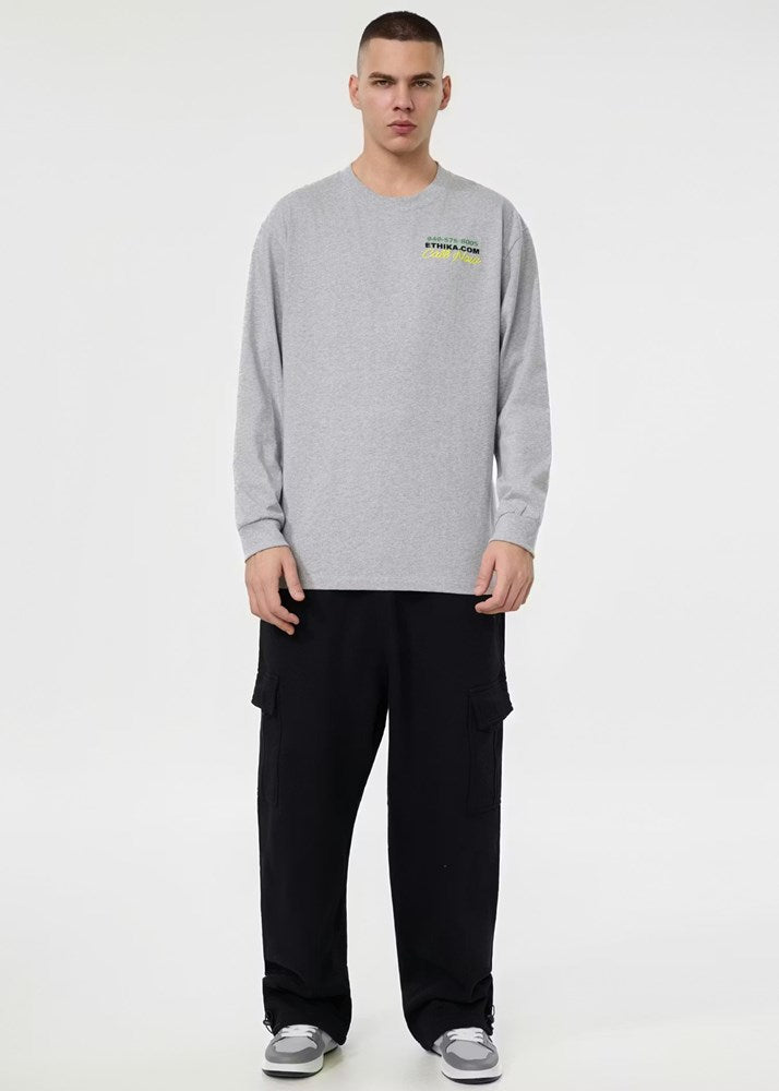 Mens Fight For You Longsleeve Tee - Grey