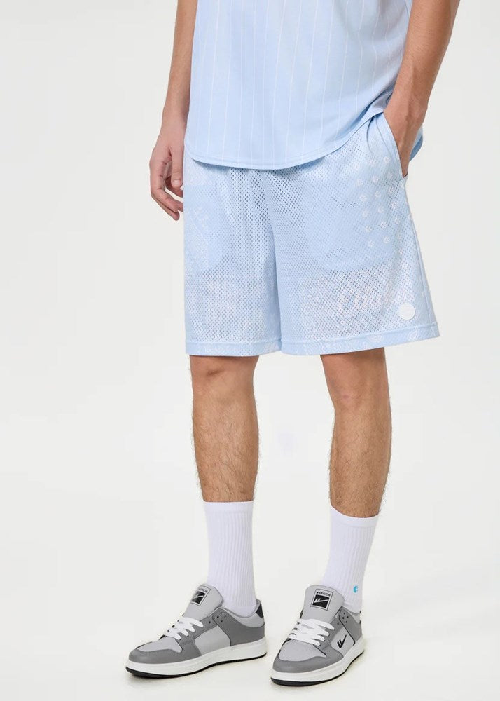 Mens Ice Paisley 7 Inch Basketball Short