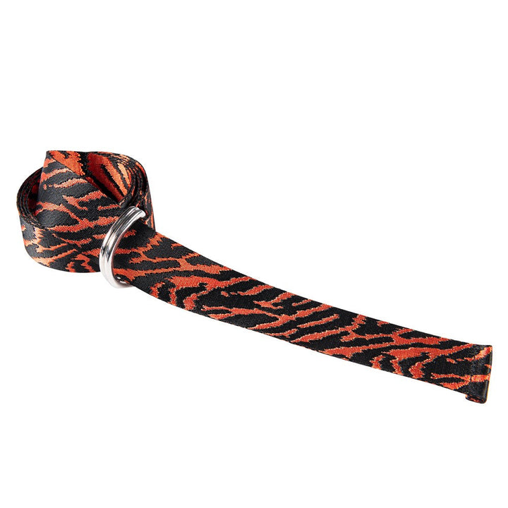 D Buckle Belt - Orange Tiger