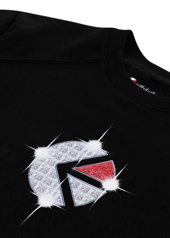 Mens Crew Neck Fleece - Familie Trophy Black