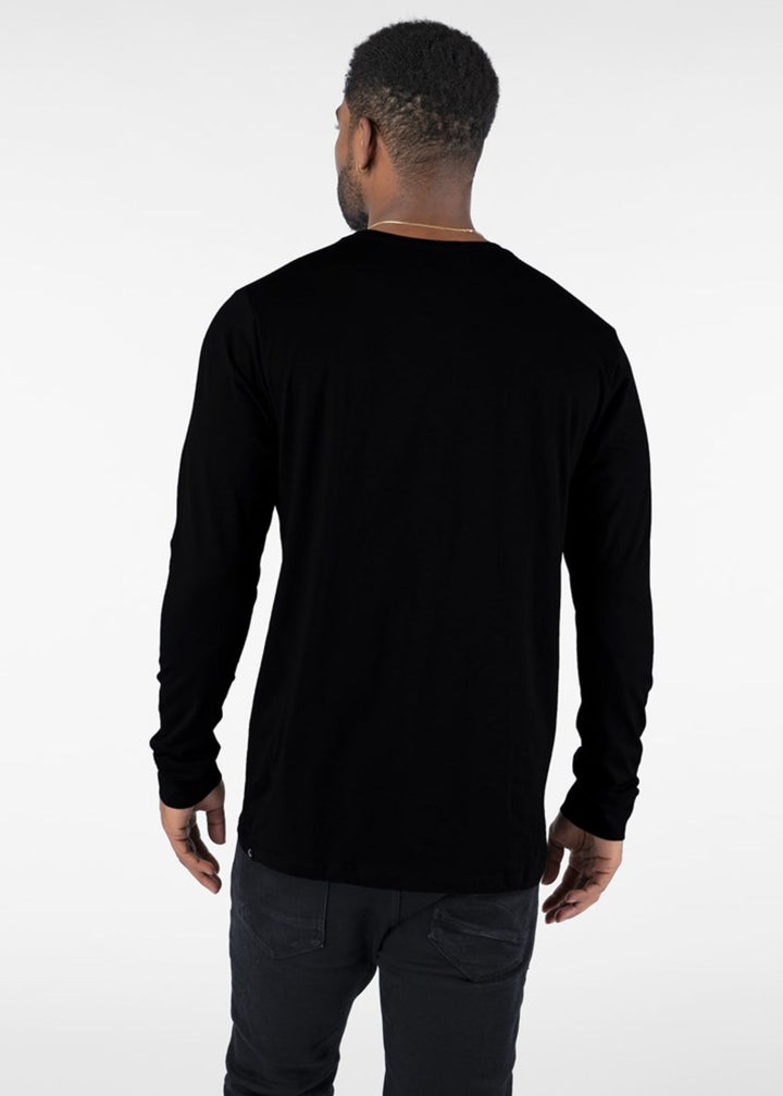 Mens Matte Logo Longsleeve Tee - Black