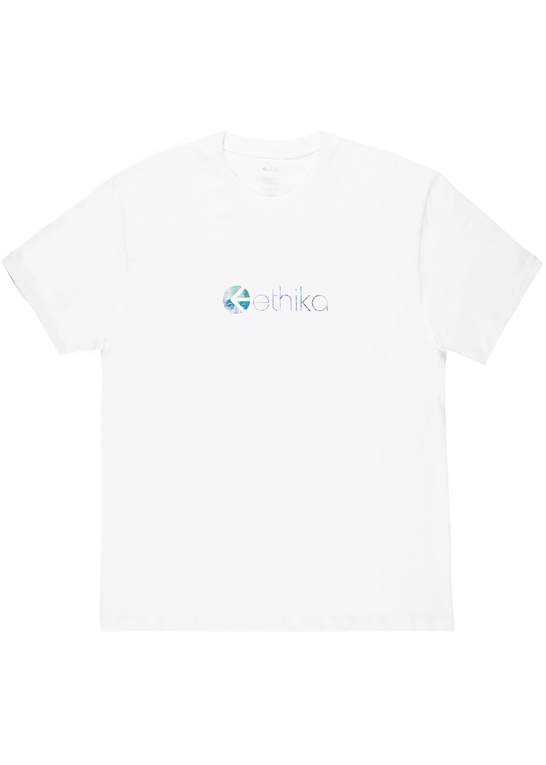 Mens Benji Glitchin Logo Tee - White