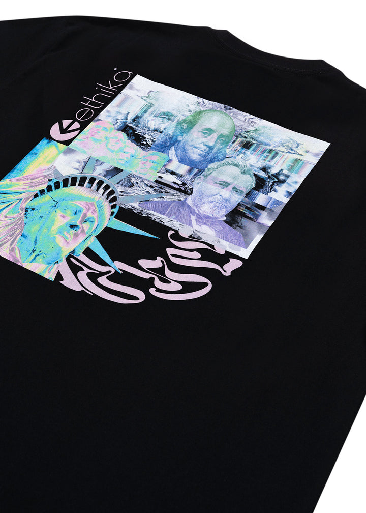 Mens Benji Glitchin Tee - Black