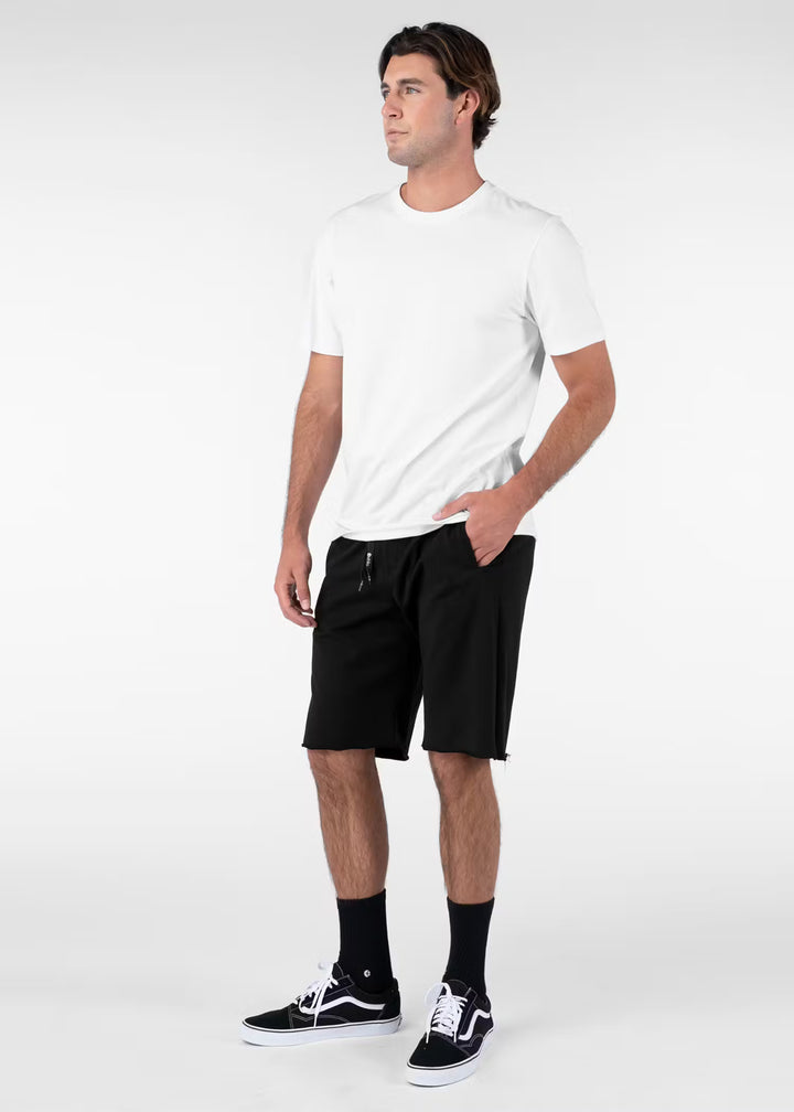 Mens Raw Edge Short - Black