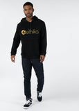 Mens Embroidered Hoodie - Gold