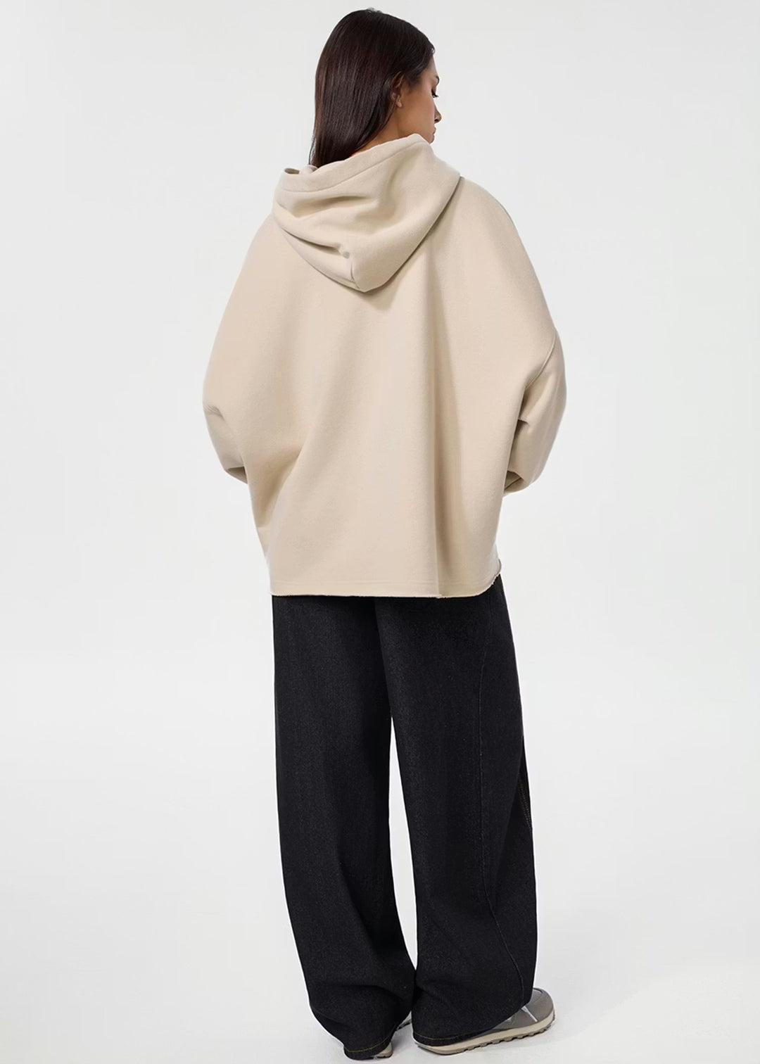 Unisex Comfort Teddy Hoodie - Cream