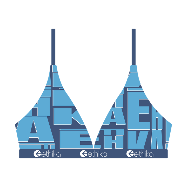 Womens Stacked Triangle Bra