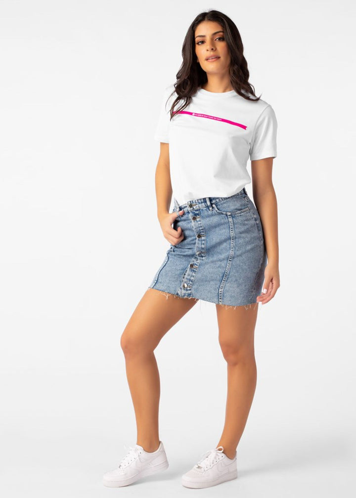 Womens Makes You Happy Modal Tee - White