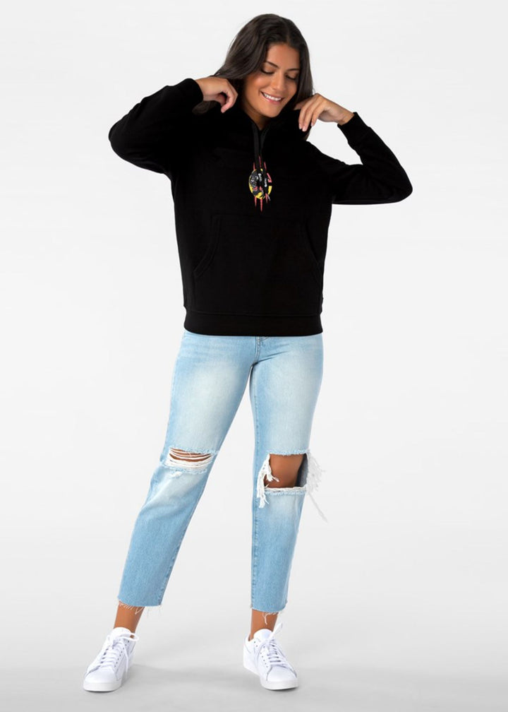 Womens Pullover Hoodie - Quick Strike Black