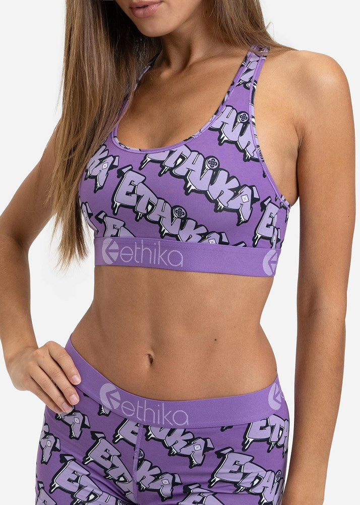 Womens Drip Wave Sports Bra