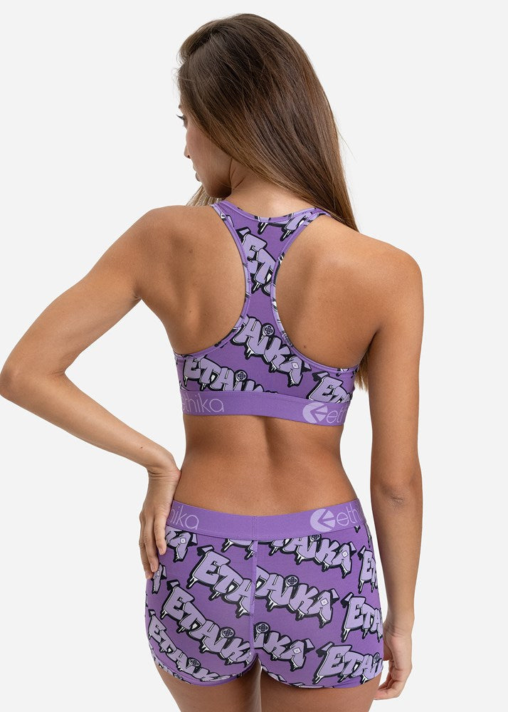 Womens Drip Wave Sports Bra