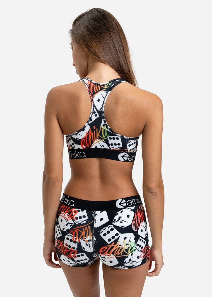Womens Dice Flow Sports Bra