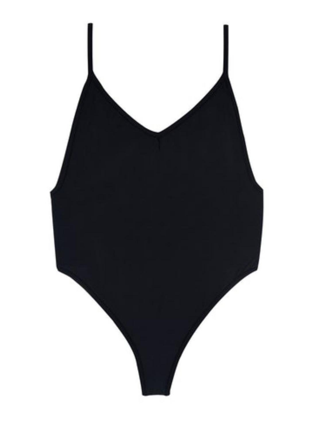 Black Nylon Bodysuit