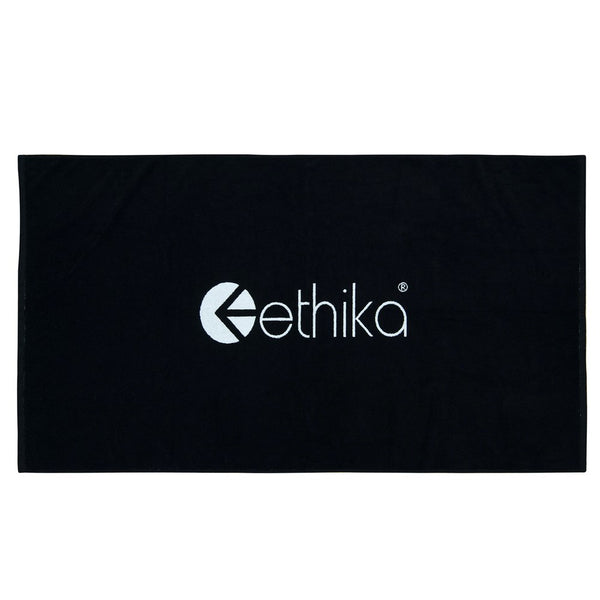 Logo Beach Towel - Black