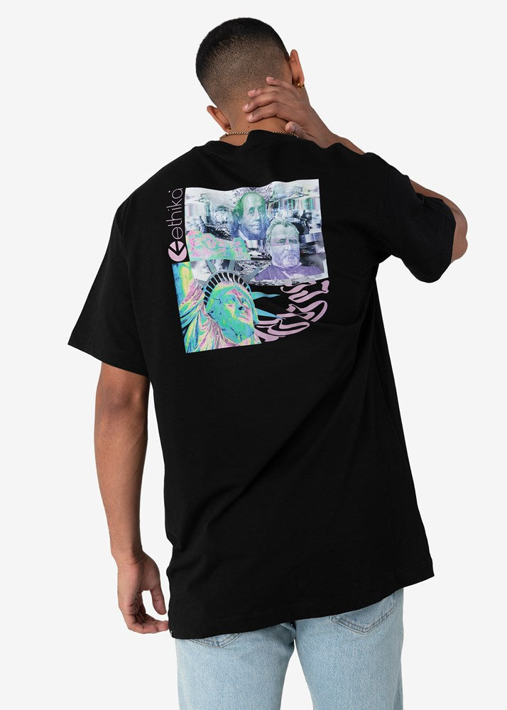 Mens Benji Glitchin Tee - Black