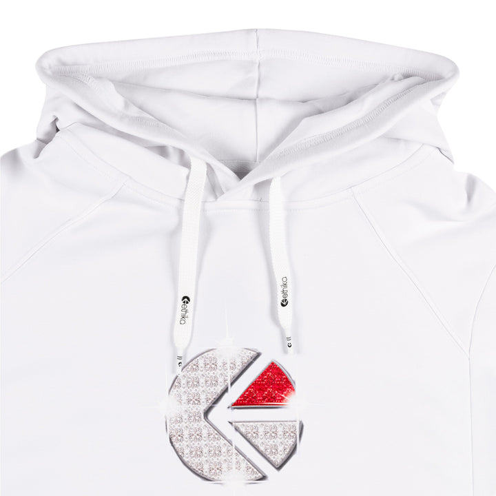 Mens Pullover Hoodie - Familie Trophy White