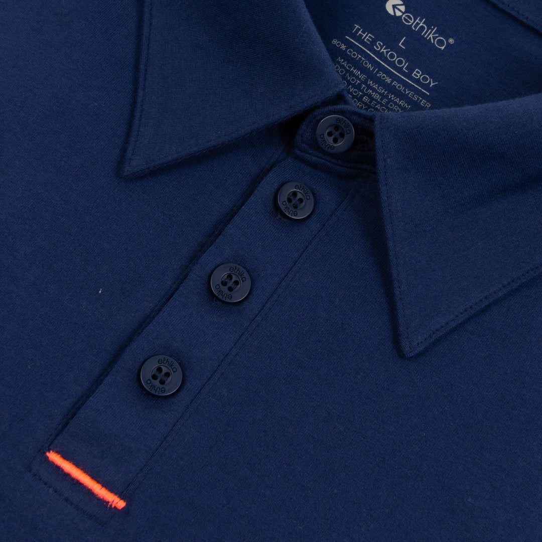 The Skool Boy Polo Shirt - Navy