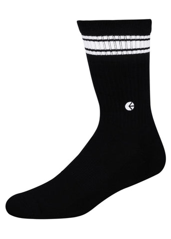 Crew Socks Stripe - Black